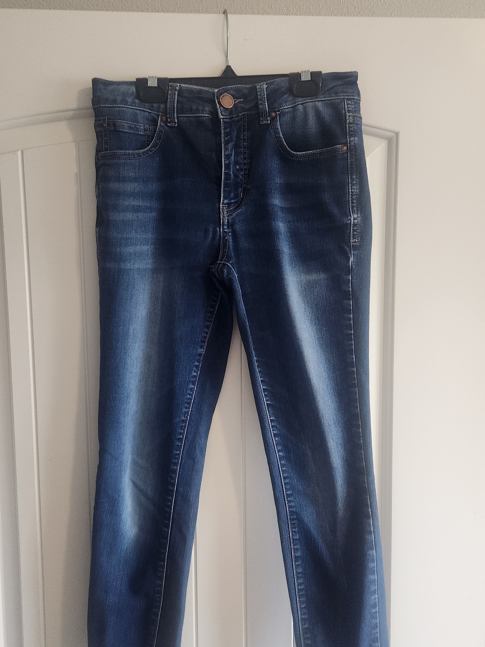 Maurices Indigo Skinny Women's Jeans with Faded Whiskering